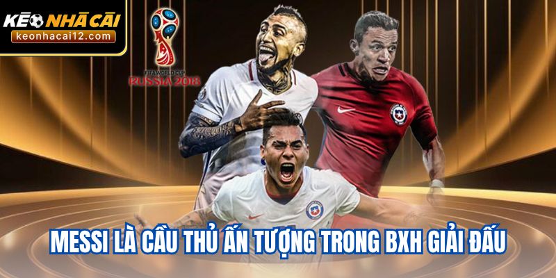 Messi là cầu thủ ấn tượng trong BXH giải đấu